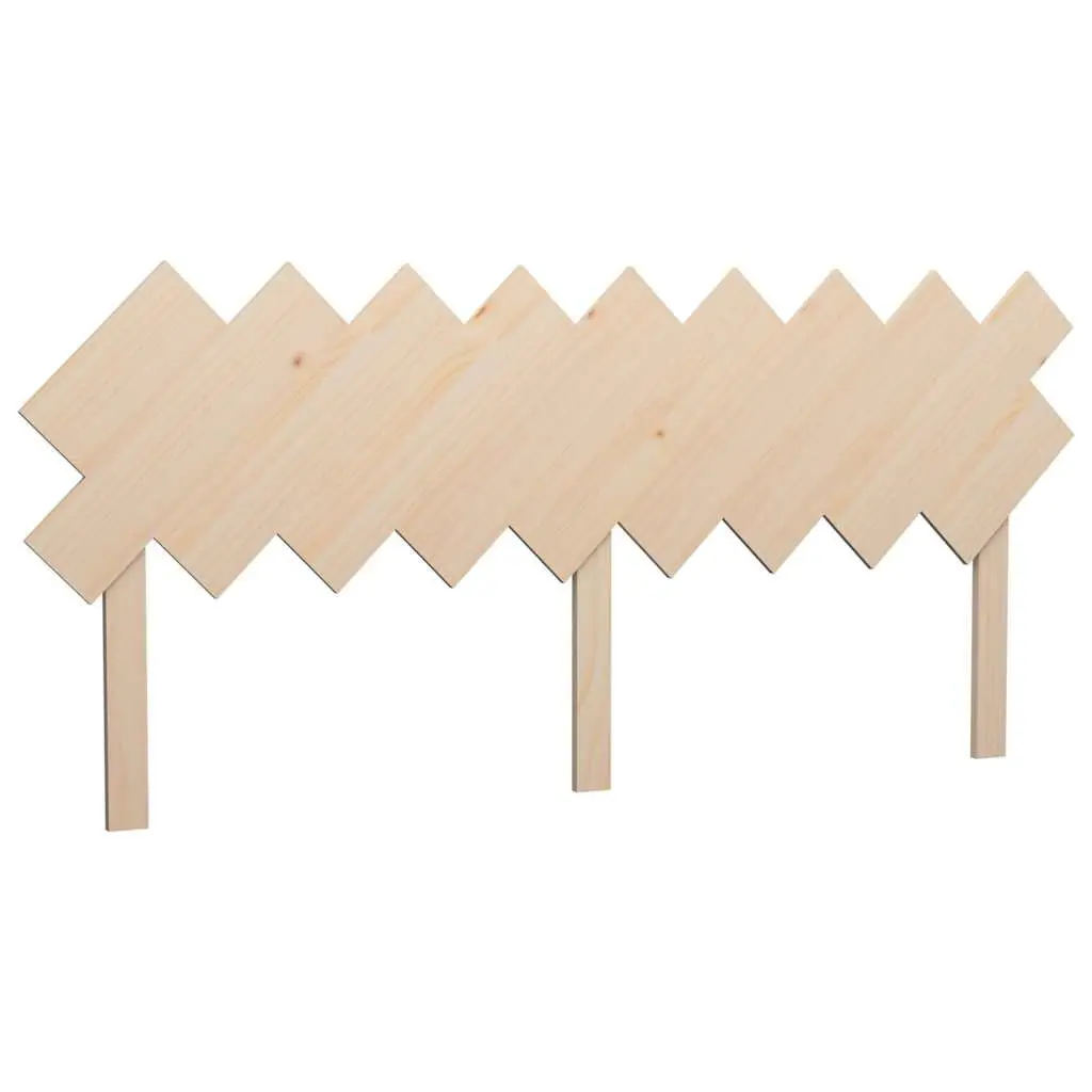 Bed Headboard Rustic Solid Pine Wood 178cm Brown