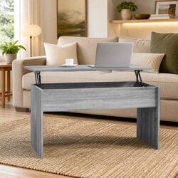 Engineered Wood Coffee Table with Lift Top Feature