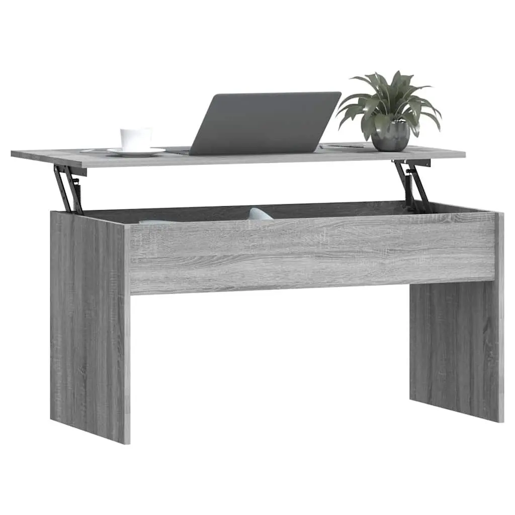 Coffee Table Lift Top Grey Sonoma Storage Compartment