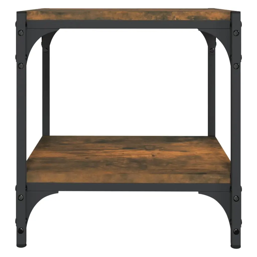 TV Cabinet Industrial Style Brown 2 Shelves Living Room Storage Unit