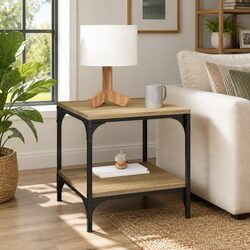Industrial Coffee Table Sonoma Oak 50x50x40 cm