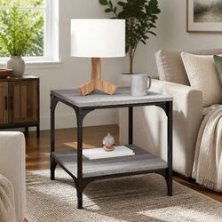 Storage Coffee Table Grey Sonoma 50x50x40 cm
