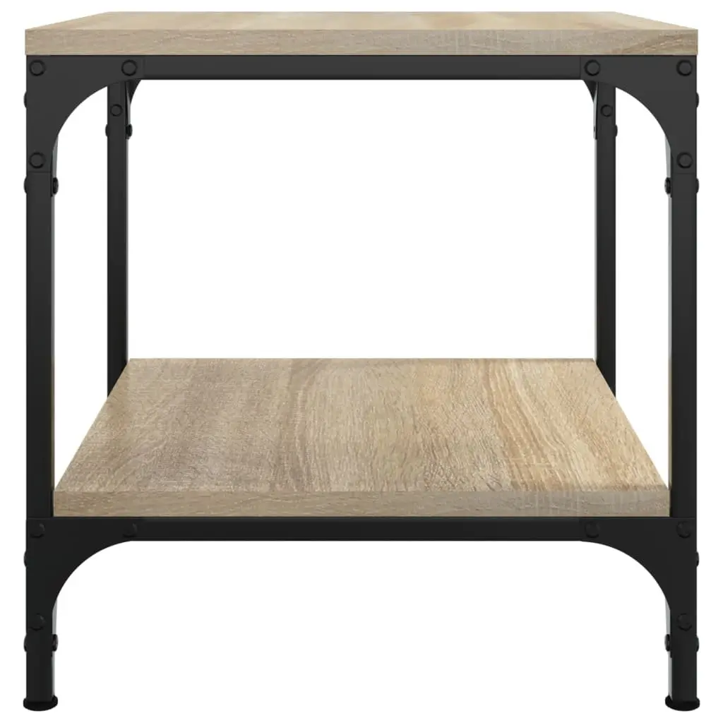 Side Tables Storage Brown Engineered Wood 40x40x40 cm 2 pcs