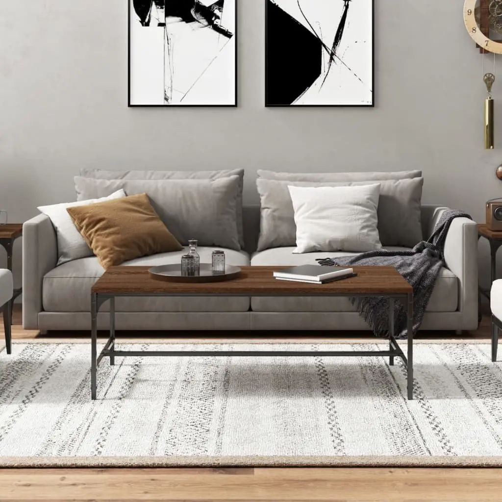 Coffee Table Industrial Brown 80x50x35 cm