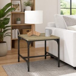 Adjustable Coffee Table with Brown Engineered Wood Top
