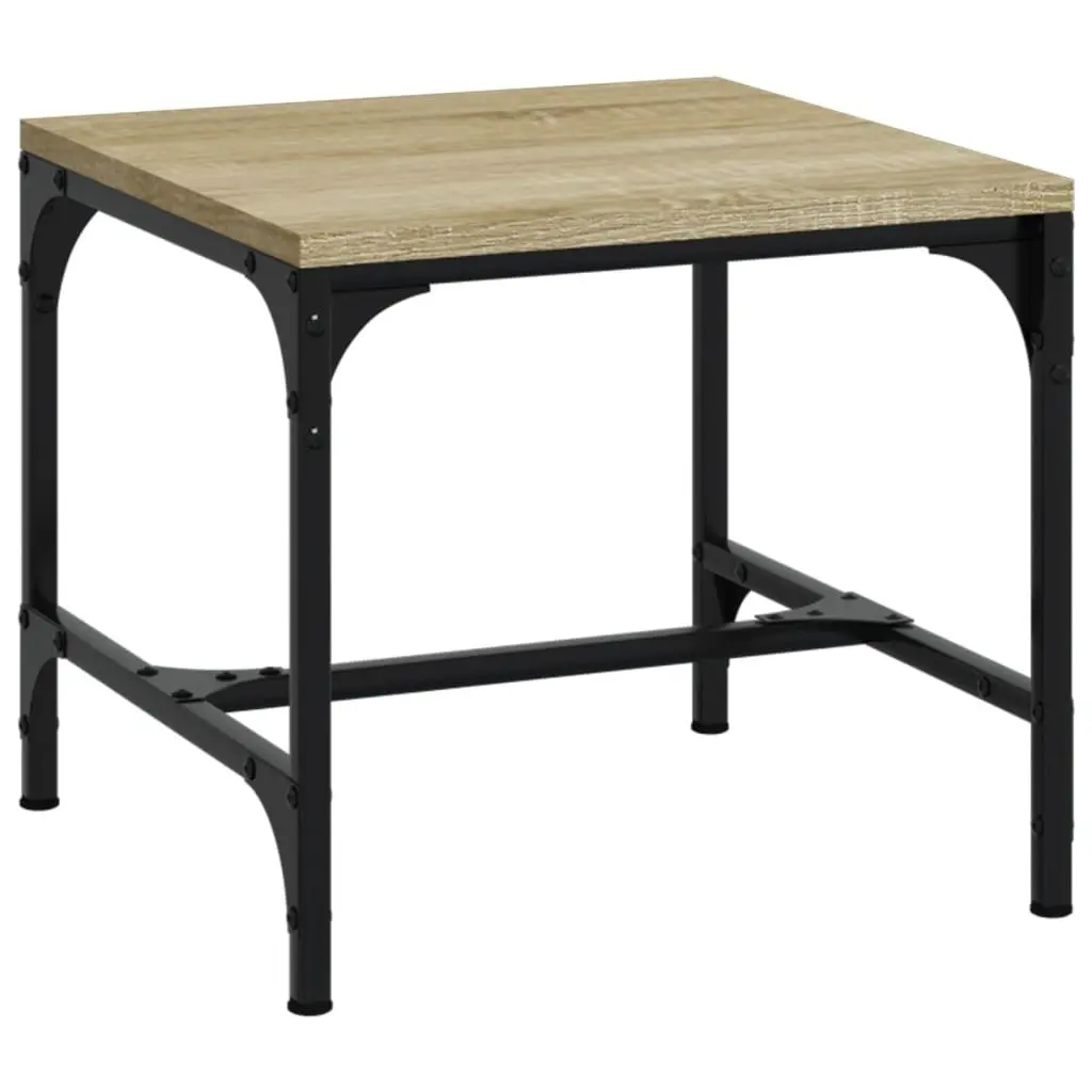 Side Tables Industrial Accent Furniture Brown 40x40x35 cm 2 pcs Engineered Wood