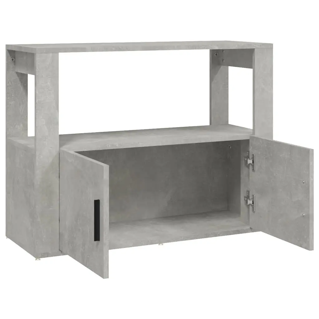 Sideboard Storage Cabinet Engineered Wood Organiser 80x30x60cm Grey