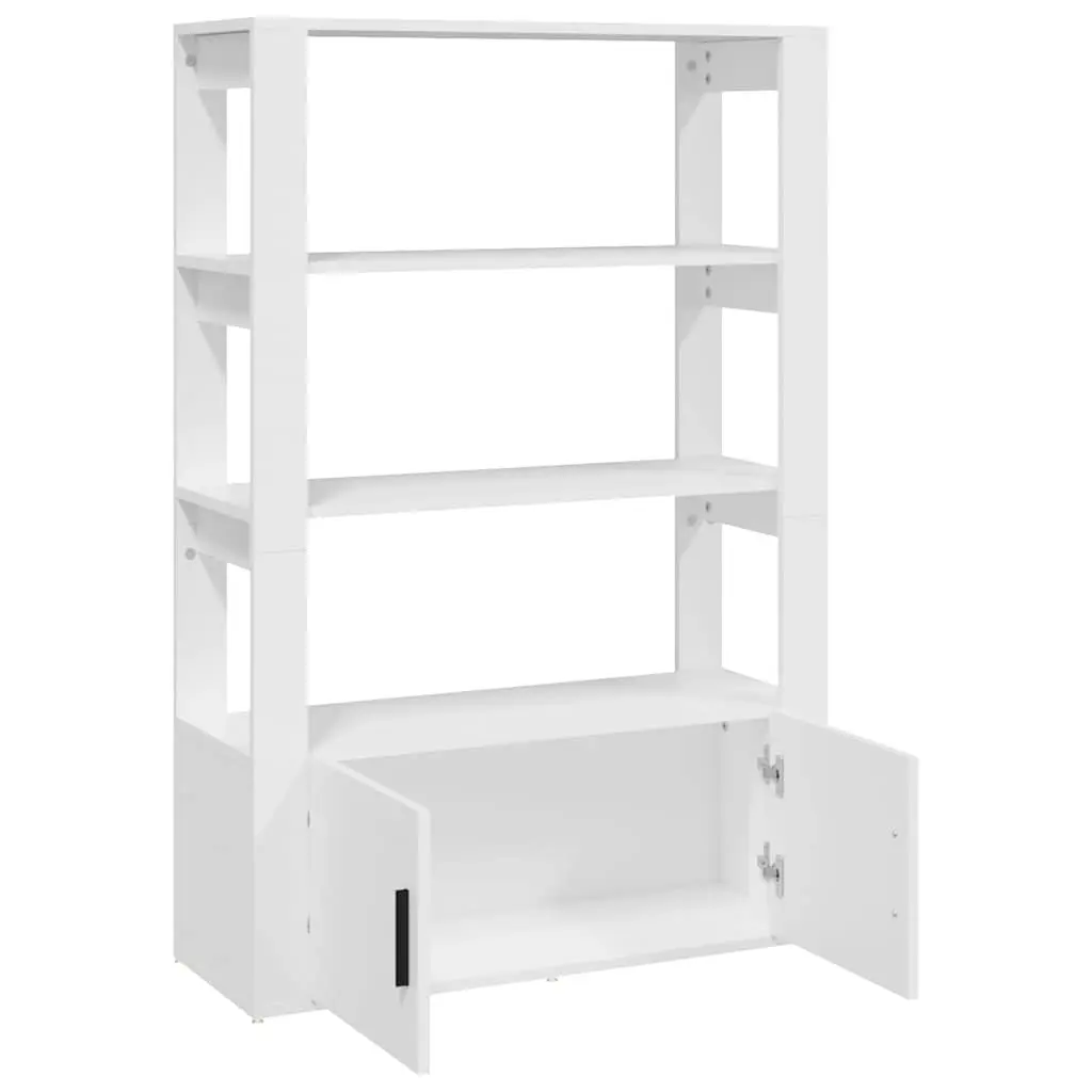 Sideboard Storage Cabinet Engineered Wood Organised 80x30x119.5cm White