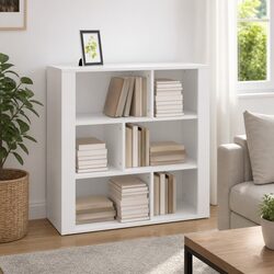 White Storage Sideboard Cabinet 80x30x80 cm Engineered Wood