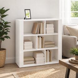High Gloss White Engineered Wood Storage Sideboard