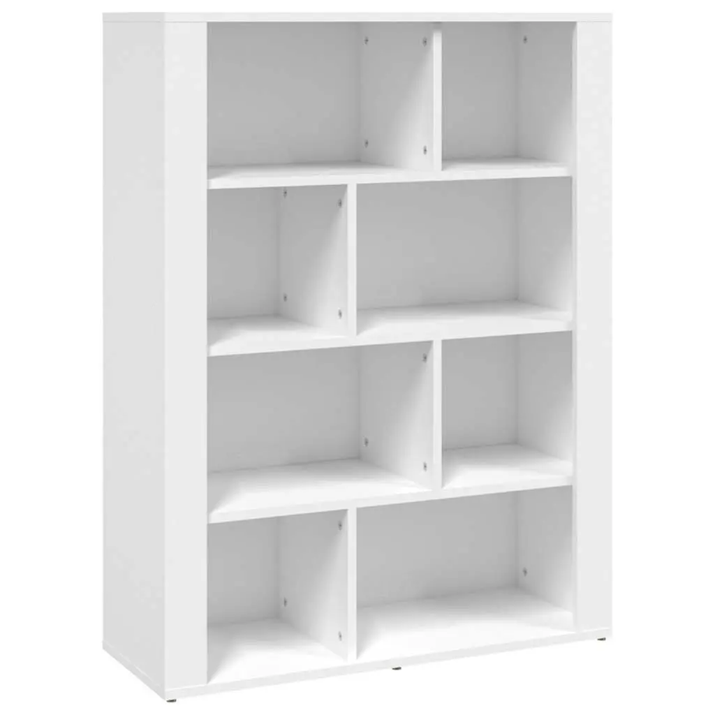 Sideboard White Storage Cabinet Engineered Wood Compact Living Room Furniture