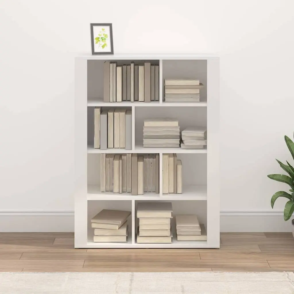 Sideboard White Storage Cabinet Engineered Wood Compact Living Room Furniture