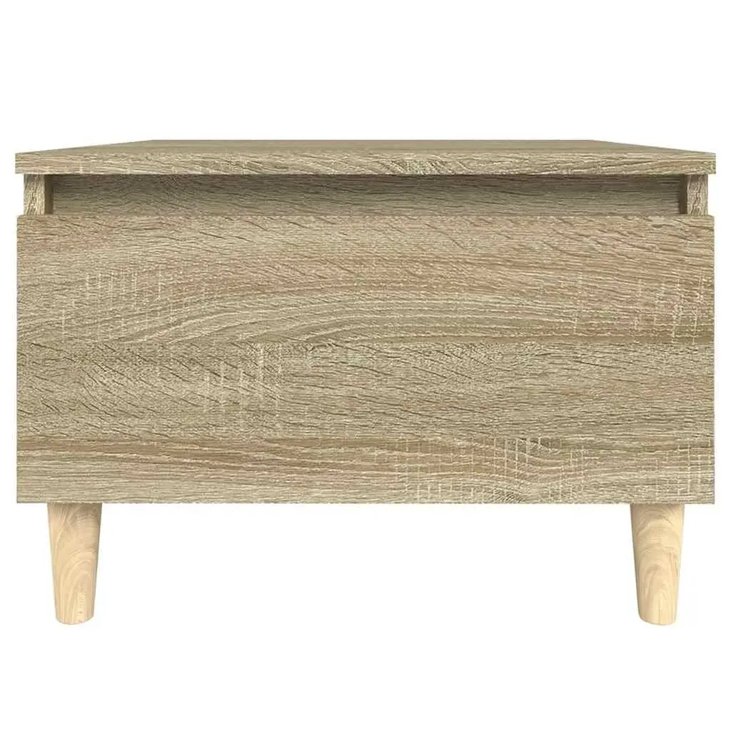Side Tables Storage Drawer Engineered Wood Brown 2 Piece