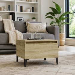 Functional Side Table with Drawer Storage - Brown