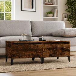 Industrial Style End Tables Set of 2 with Storage Drawers