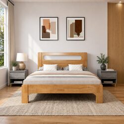 Engineered Wood Bedside Tables 2 pcs Grey 50x46x50 cm
