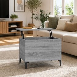 Lift-Top Coffee Table in Grey Sonoma Engineered Wood