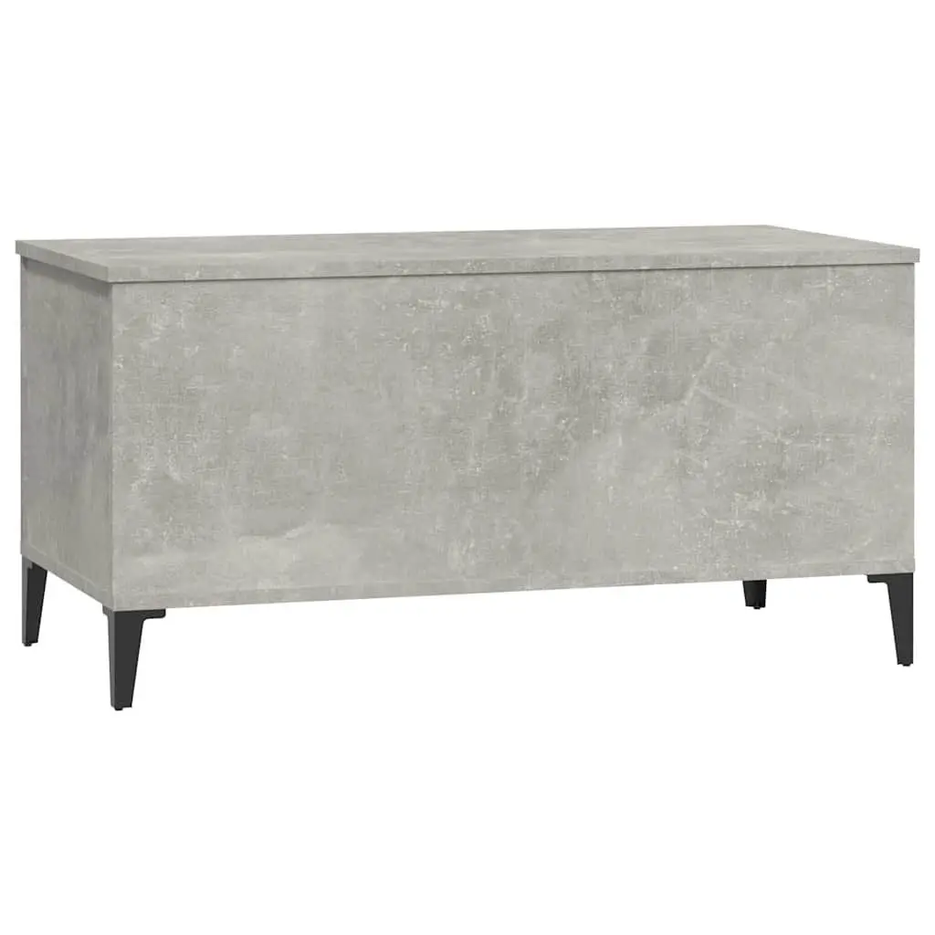 Lift-Top Coffee Table Grey Engineered Wood Storage Compartment 90cm
