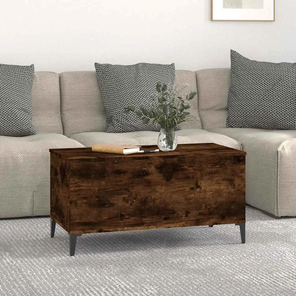 Lift-Top Coffee Table Adjustable Height Brown Engineered Wood
