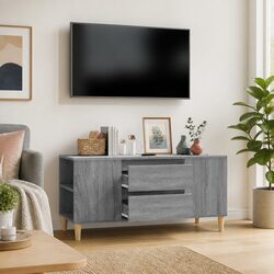Engineered Wood TV Cabinet Grey Sonoma 102x44.5x50cm