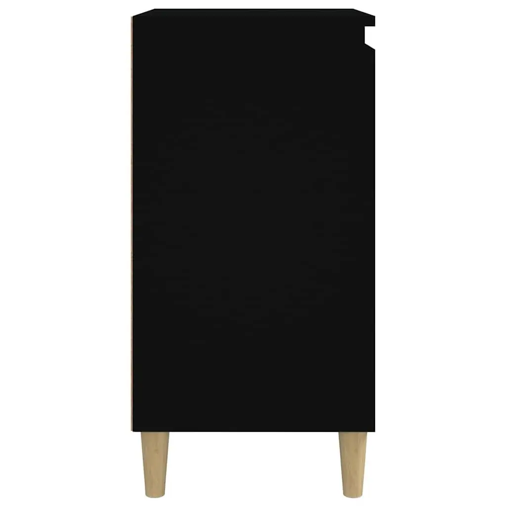 Bedside Cabinet Convenience Feature 40x35x70 cm Black 2 Piece