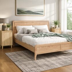 Brown Engineered Wood Bedside Cabinets - 2 Piece Set