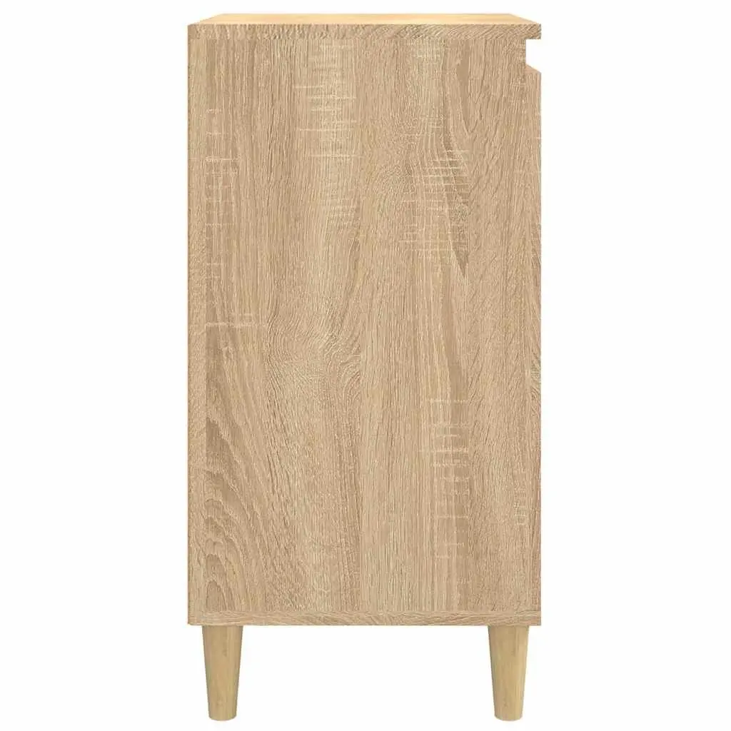 Bedside Cabinets Storage Engineered Wood 40x35x70 cm Brown 2 Piece