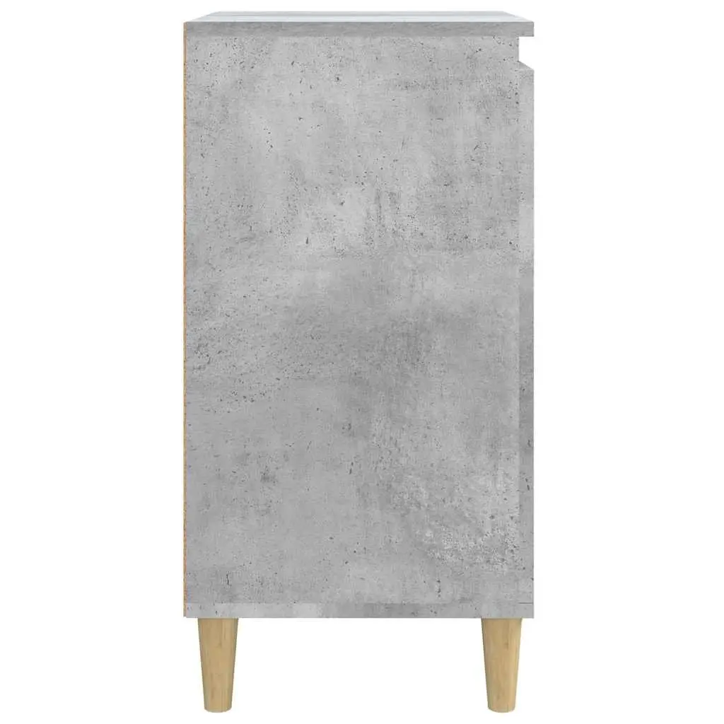 Bedside Cabinets Convenience Feature 40x35x70 cm Grey 2 Piece Engineered Wood Nightstand Storage