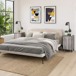Grey Sonoma Engineered Wood Nightstands, 2 Pieces