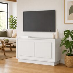 Engineered Wood TV Cabinet with Storage - 80x35x45cm