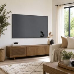 102x35x45 cm Grey Media Stand Engineered Wood Cabinet