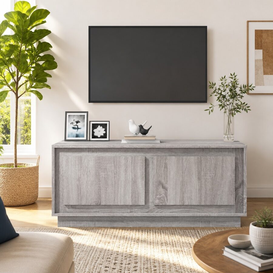 Engineered Wood Coffee Table Grey Sonoma 102x50x44cm