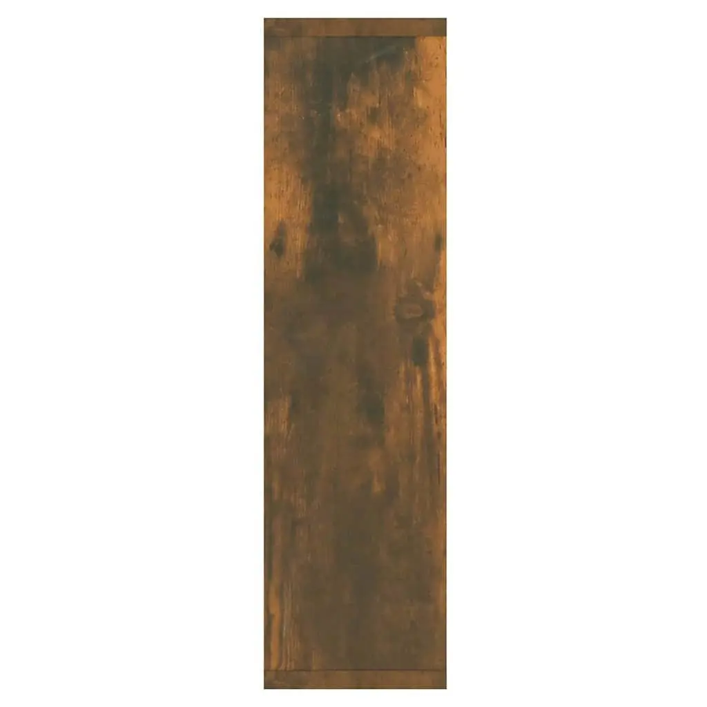 Mirror Cabinet LED Lights Wall-Mounted Storage Organizer Brown 76 x 15 x 55 cm