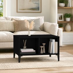 Coffee Table Industrial Style Black 60x50x36.5 cm