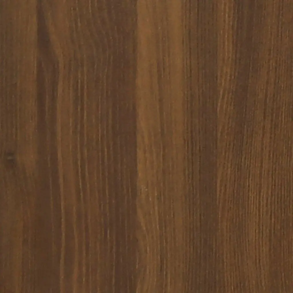 Coffee Table Engineered Wood with Open Storage Brown Oak 60x50x36.5cm