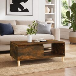 Engineered Wood Coffee Table in Smoked Oak