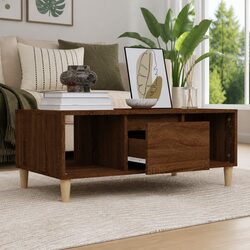 Engineered Wood Coffee Table with Storage Drawer
