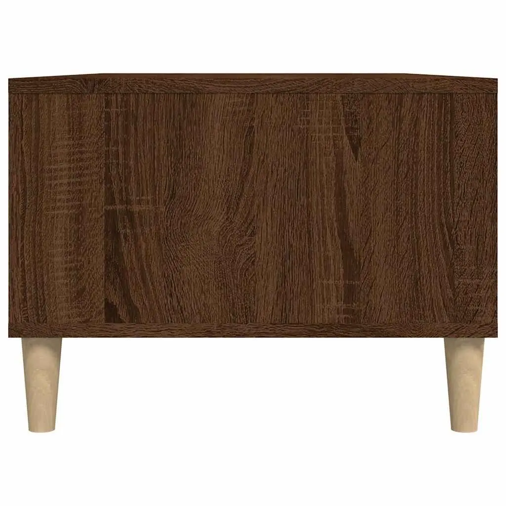 Coffee Table Brown 90x50x36.5cm Open Compartments Drawer Storage