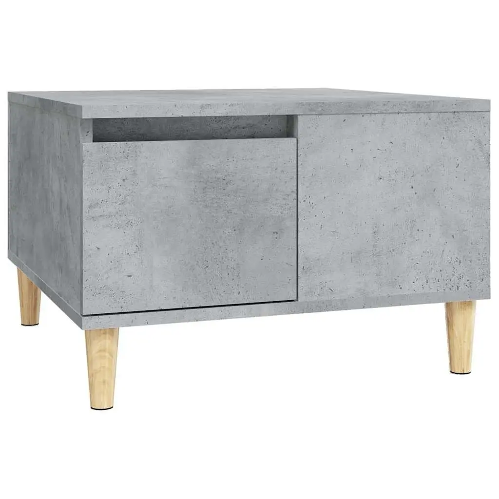 Coffee Table with Storage Drawer Open Compartment 55x55x36.5cm Grey