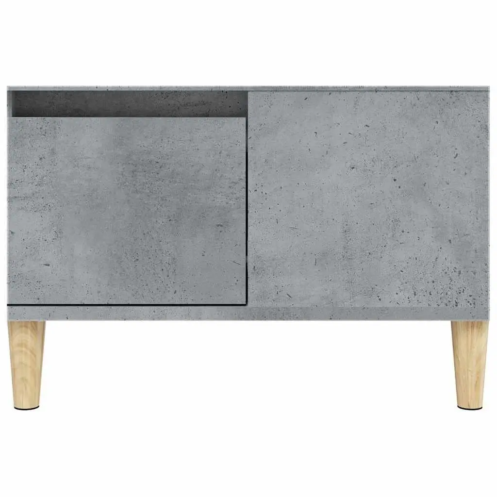 Coffee Table with Storage Drawer Open Compartment 55x55x36.5cm Grey