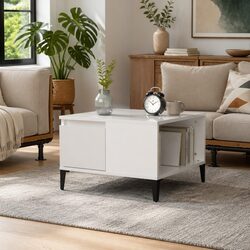 Coffee Table with High Gloss Finish and Storage Options