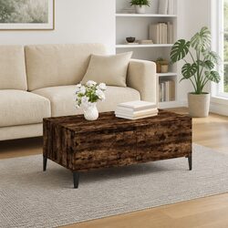 Engineered Wood Coffee Table with Drawer Storage