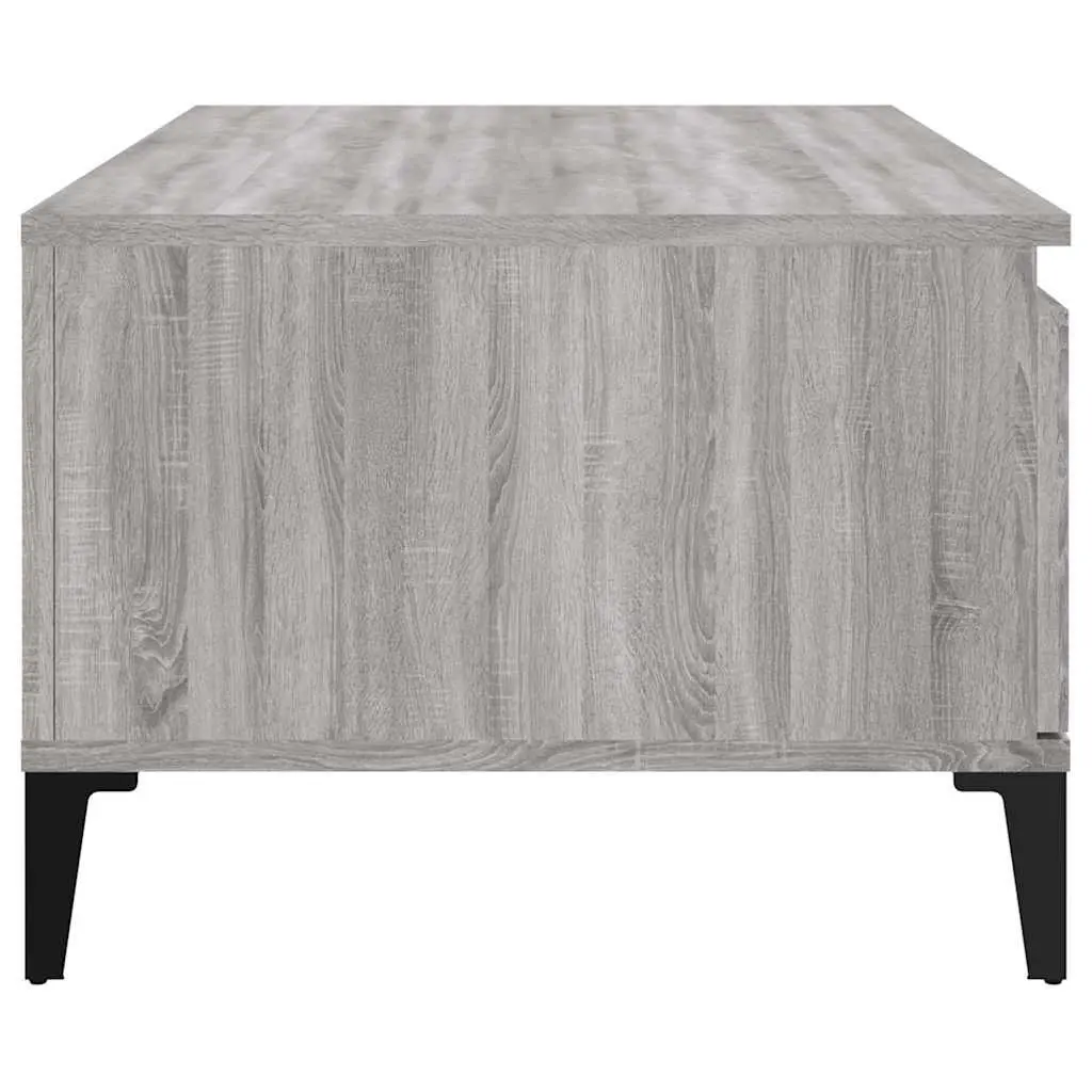 Coffee Table Grey with Drawer Storage 90 x 50 x 36.5 cm