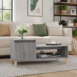 Coffee Table in Grey Sonoma Engineered Wood with Storage
