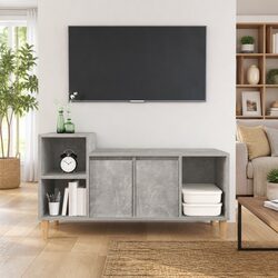 Engineered Wood TV Cabinet in Grey - 100x35x55cm