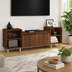 Engineered Wood TV Cabinet 160cm in Brown Oak