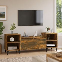 Engineered Wood TV Cabinet with Storage - Brown 160x35x55cm
