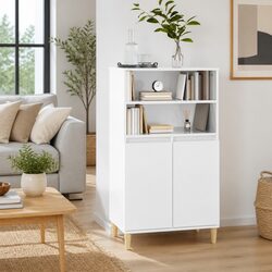 White Highboard Sideboard Storage Cabinet Specifications