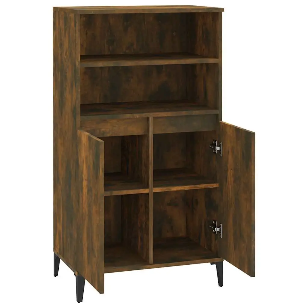 Sideboard Storage Cabinet Engineered Wood Brown 60W x 36D x 110H cm