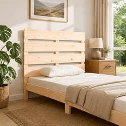 100cm Wooden Headboard in Slatted Pine Design